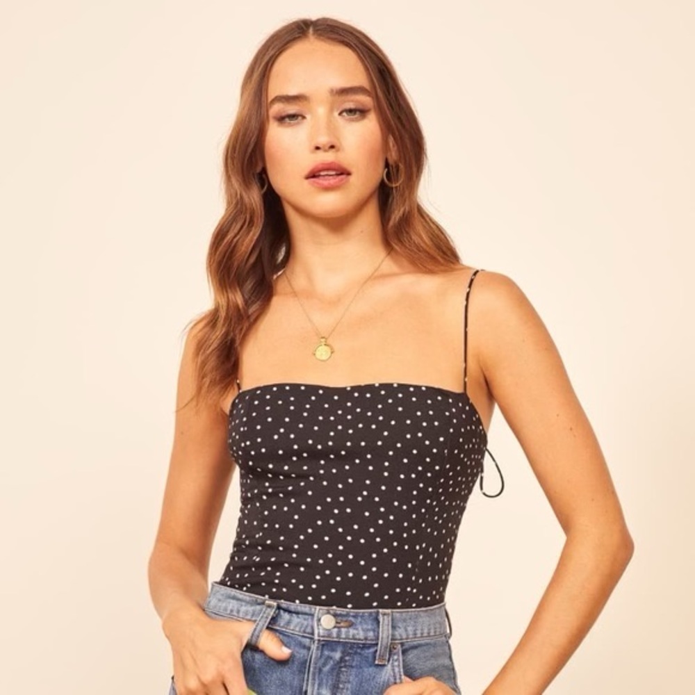 Reformation polka dot Meyer Top
